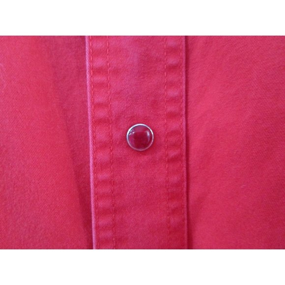 Wrangler Red Pearl Snap Silver Embroidery Vintage Western Rodeo 2XL GUC - Picture 8 of 16
